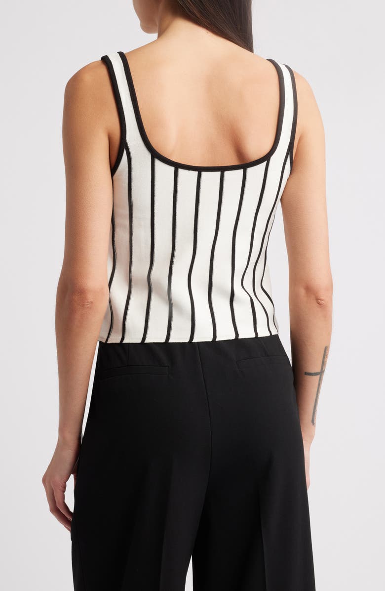MANGO Tatiana Stripe Sleeveless Sweater Camisole, Alternate, color, 