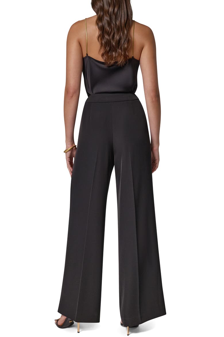 High Waist Wide Leg Pants, Alternate, color, BLACK