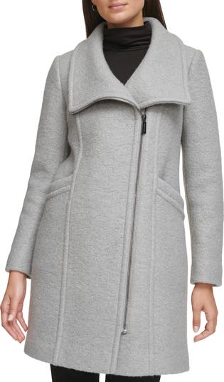 Kenneth cole asymmetrical belted maxi coat online