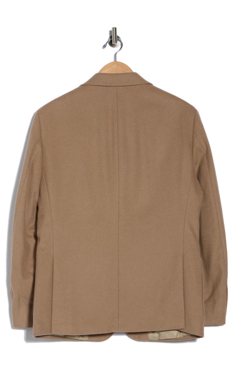 Michael Kors Notch Lapel Wool Blend Sport Coat, Alternate, color, Tan