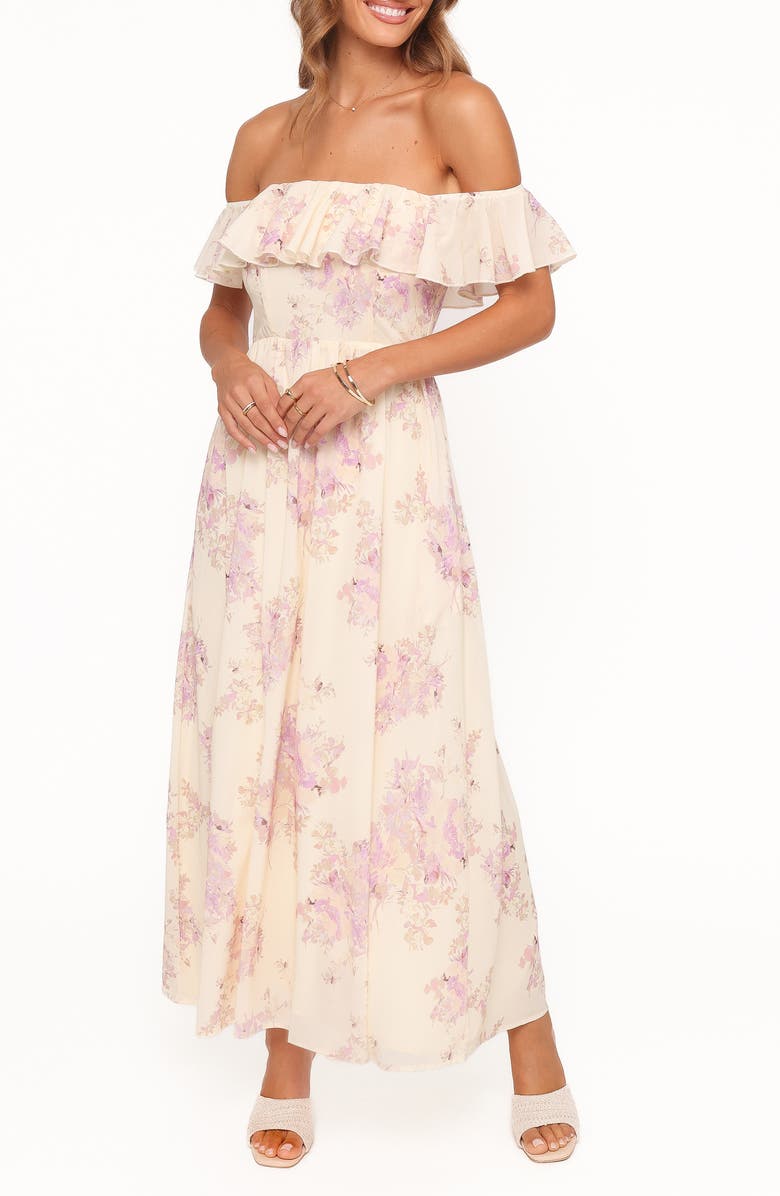 Petal & Pup Jemira Maxi Dress, Main, color, Lavender Floral