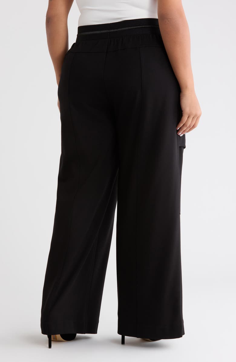 Wit & Wisdom Glider Skyrise Pull-On Wide Leg Pants, Alternate, color, Black