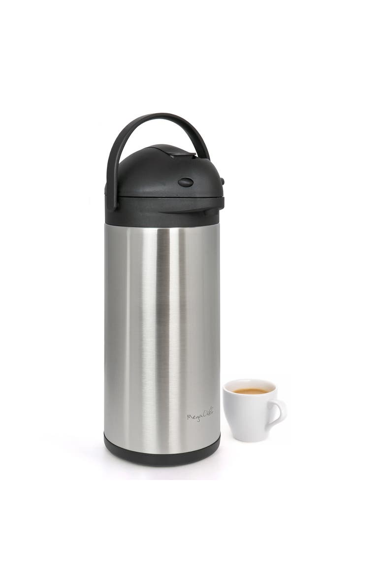 5.3 Quart Stainless Steel Vacuum Body Pump Cap Air Pot, Main, color, Grey