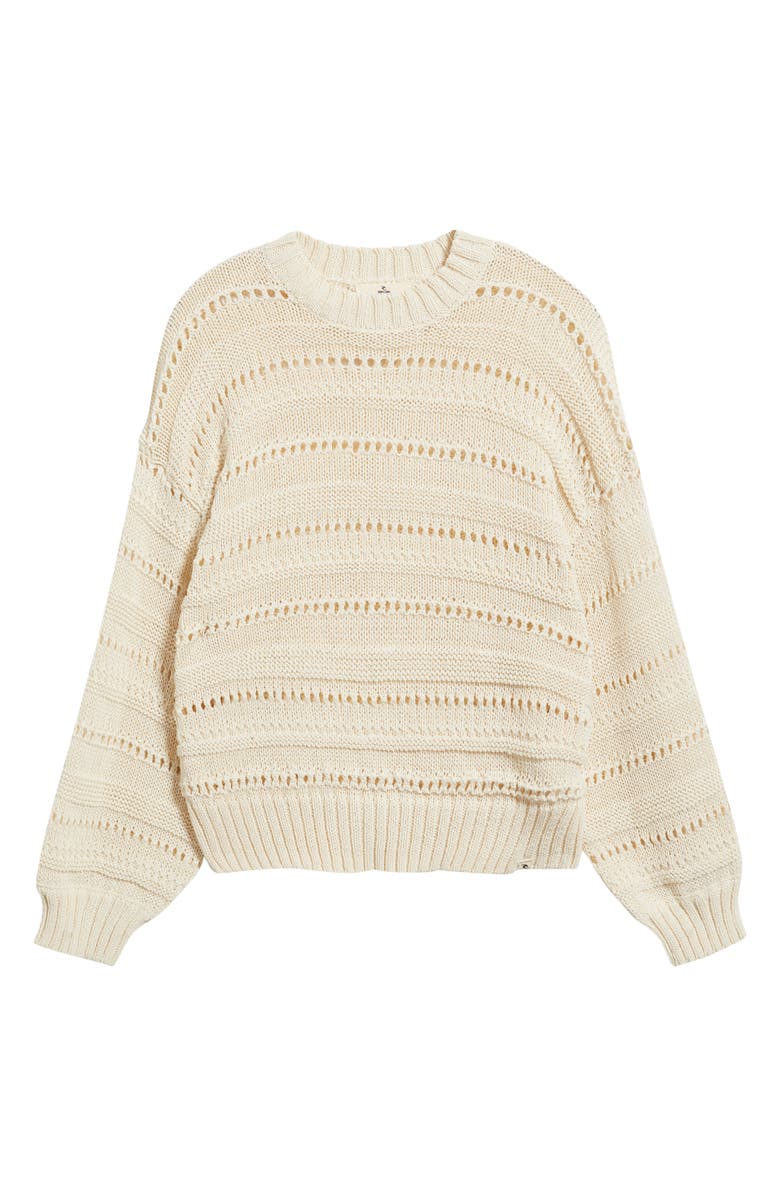 Rip Curl Neon Isles Cotton Blend Sweater, Main, color, Bone