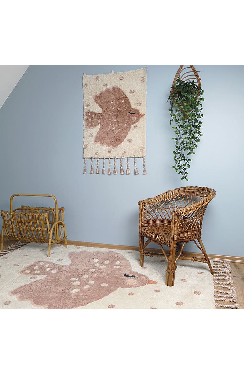 Nattiot Rug Birdy, Alternate, color, Off White / Pink Nude