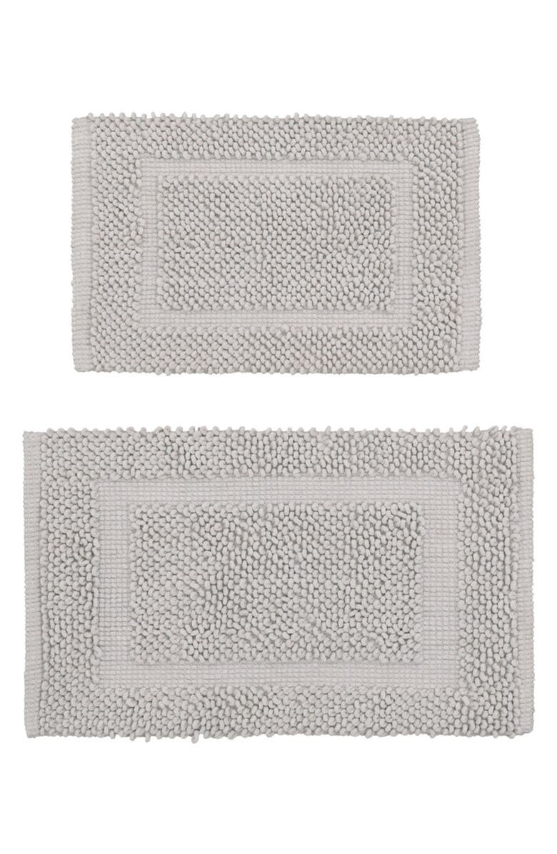 Jean Pierre New York Sophie 2-Piece Bath Mat Set, Main, color, Soft Gray