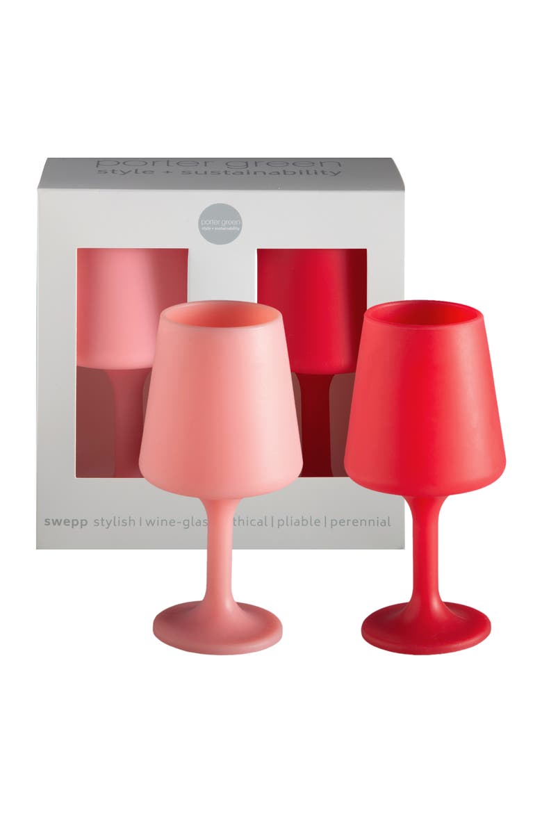 Swepp | Unbreakable Wine Glasses, Main, color, Cherry + Blush