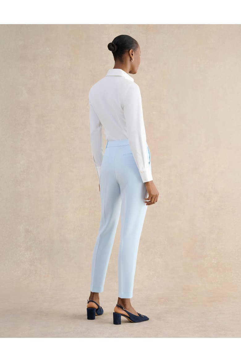Keighley High Waisted Slim Leg Trousers, Alternate, color, Pale Blue