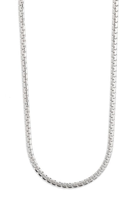 Flattened Box Chain Necklace