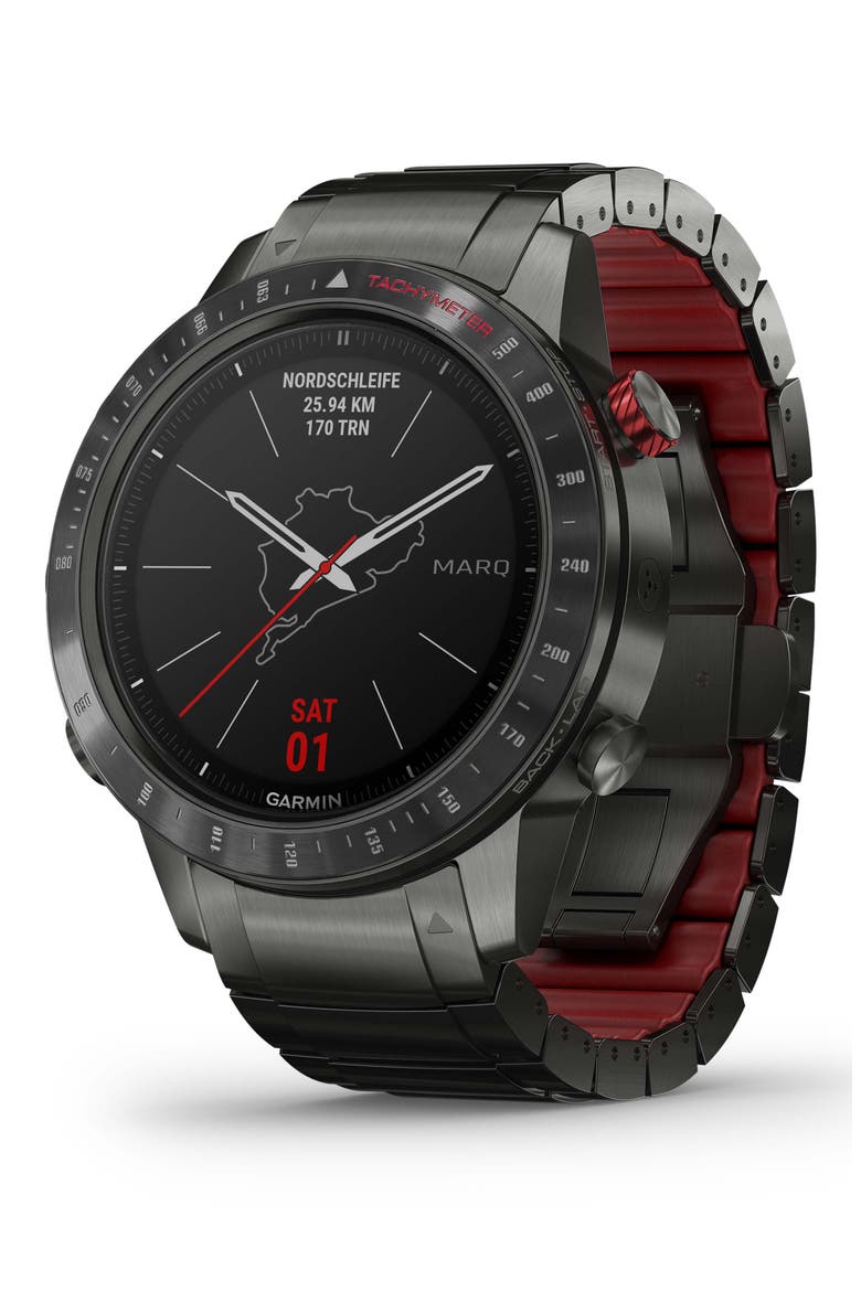 MARQ Driver GPS Smart Watch, 46mm, Main, color, BLACK