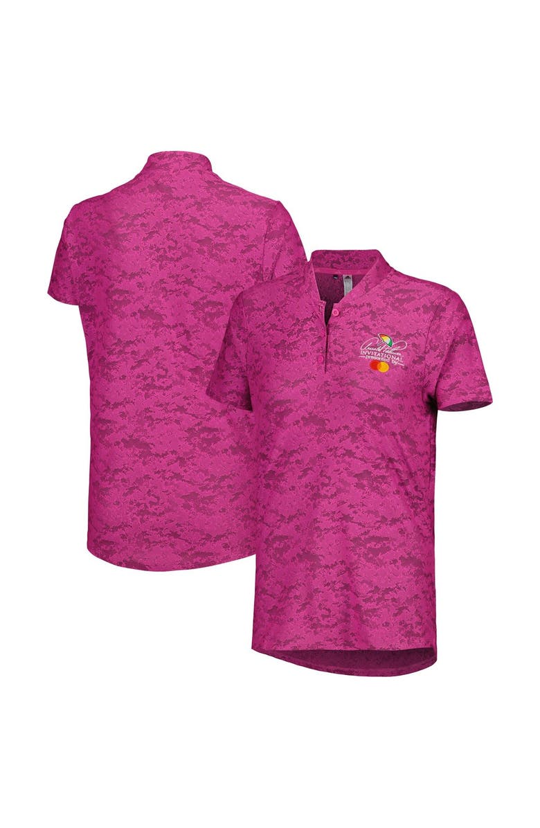 adidas Men's adidas Pink Arnold Palmer Jacquard Polo, Main, color, Pink