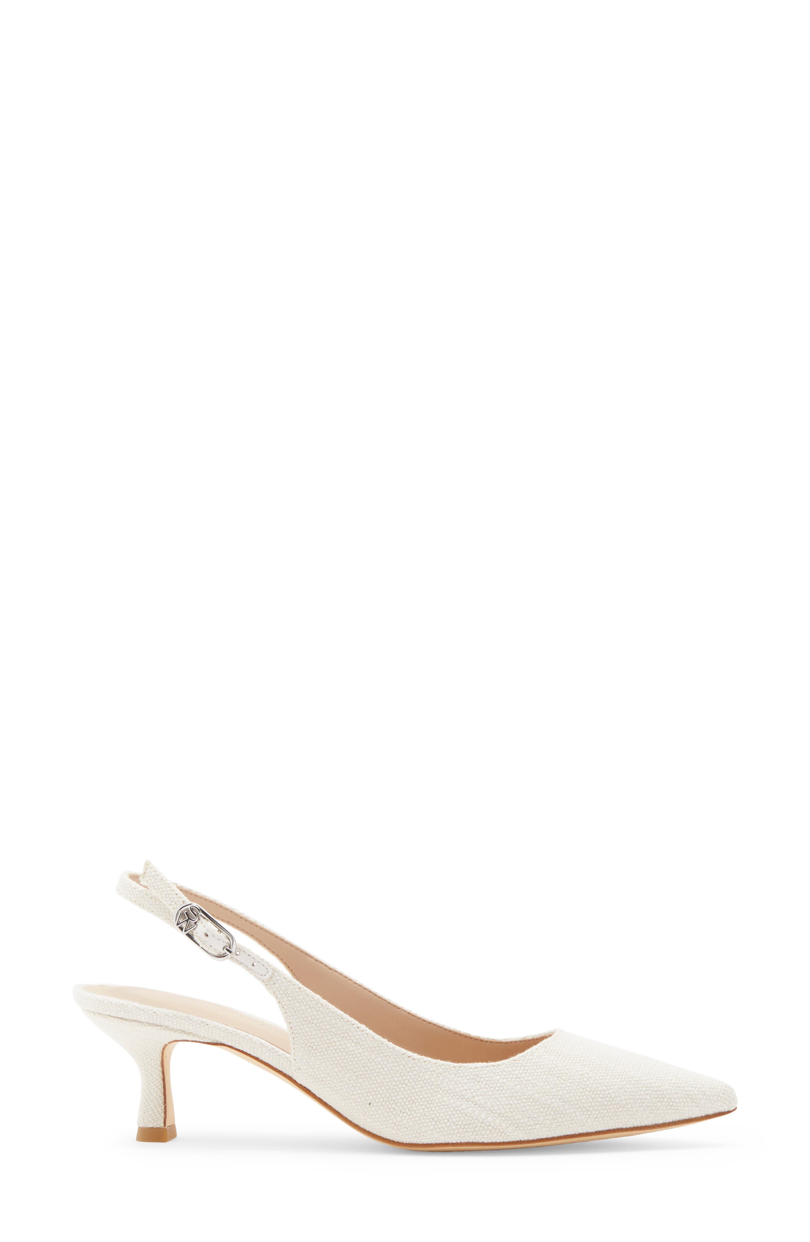 Stuart Weitzman Isla Slingback Pump, Alternate, color, Natural