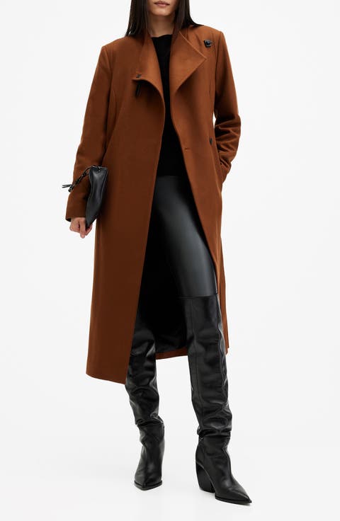 Riley Wool Blend Belted Coat