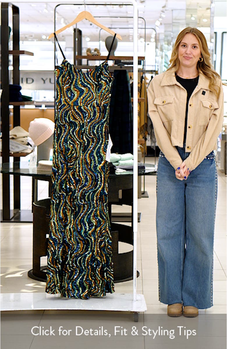 Tori Sequin Mermaid Gown, sales video thumbnail