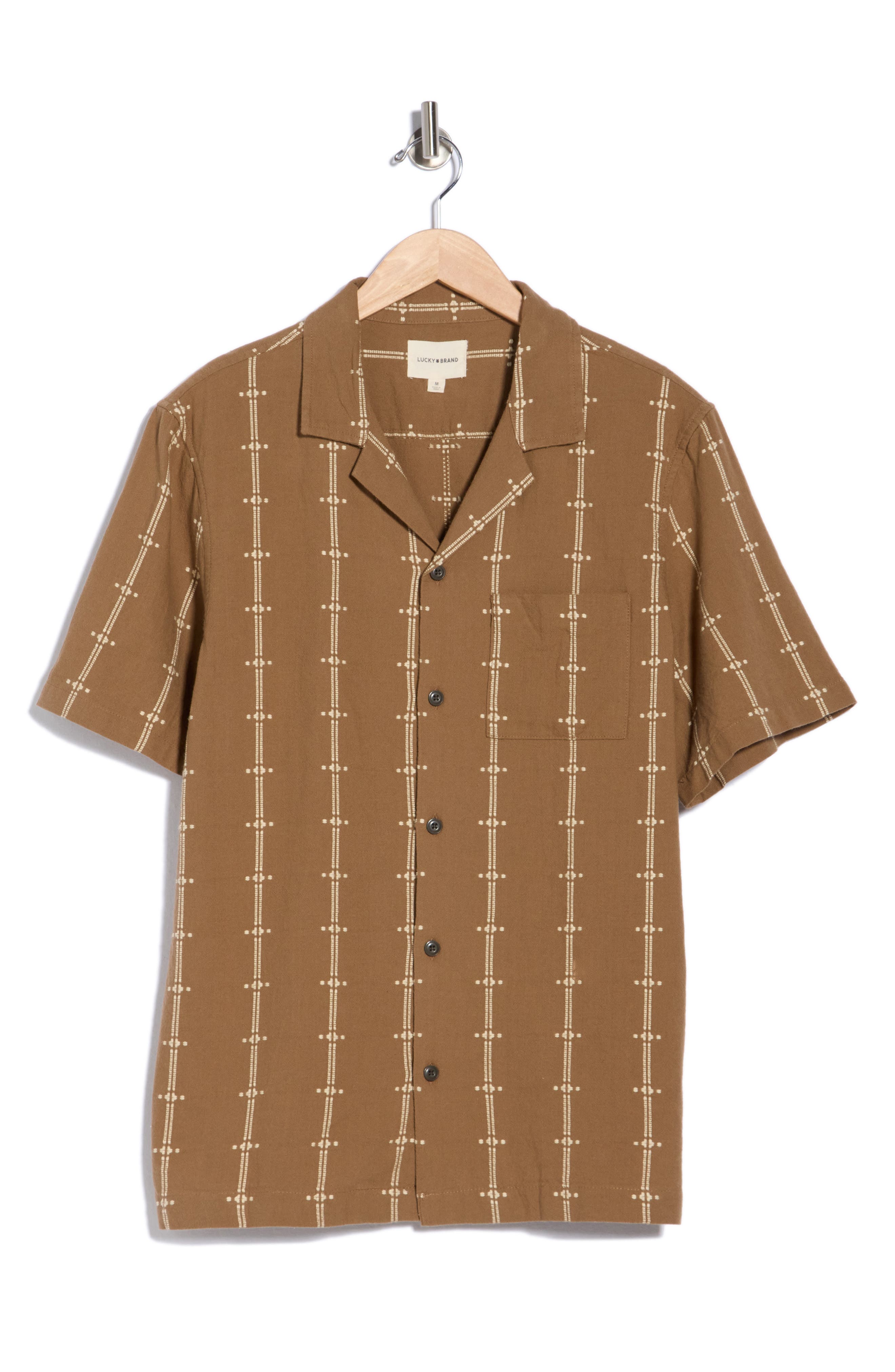 Embroidered Cotton Camp Shirt