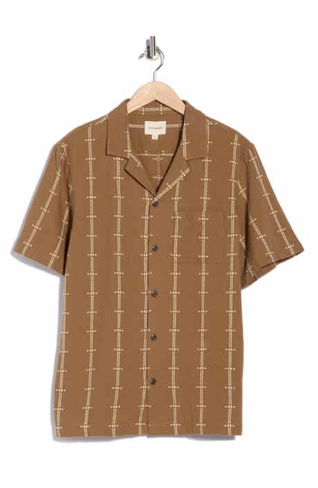 Embroidered Cotton Camp Shirt