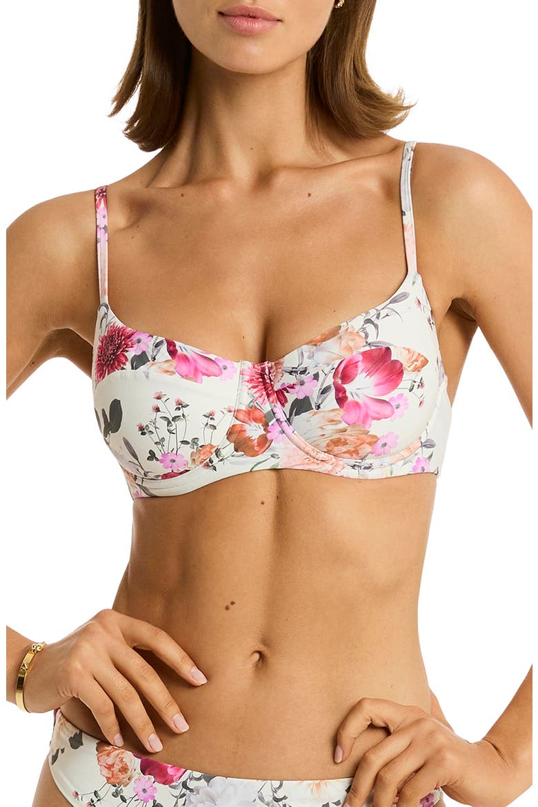 Belle Underwire Bikini Top, Main, color, COCONUT