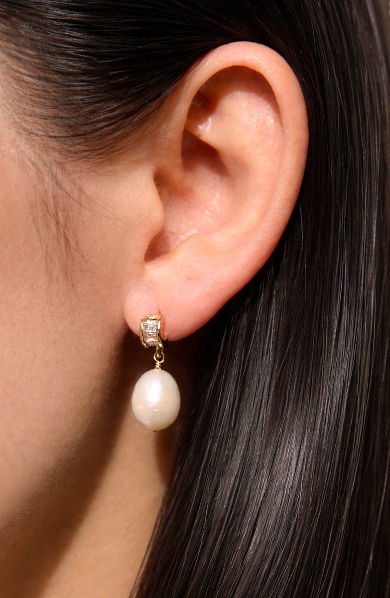 LA MENO Serene Freshwater Pearl Drop Earrings, Alternate, color,