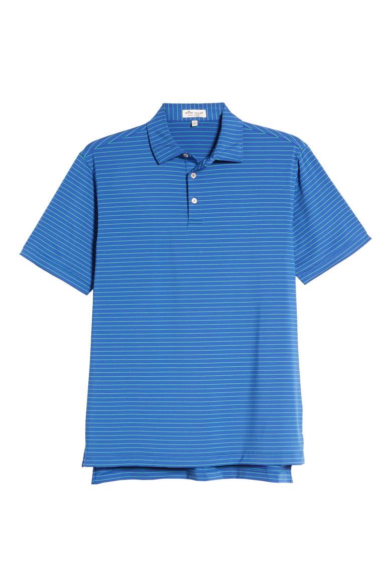Crafty Stripe Stretch Polo, Alternate, color, BLUE LAPIS