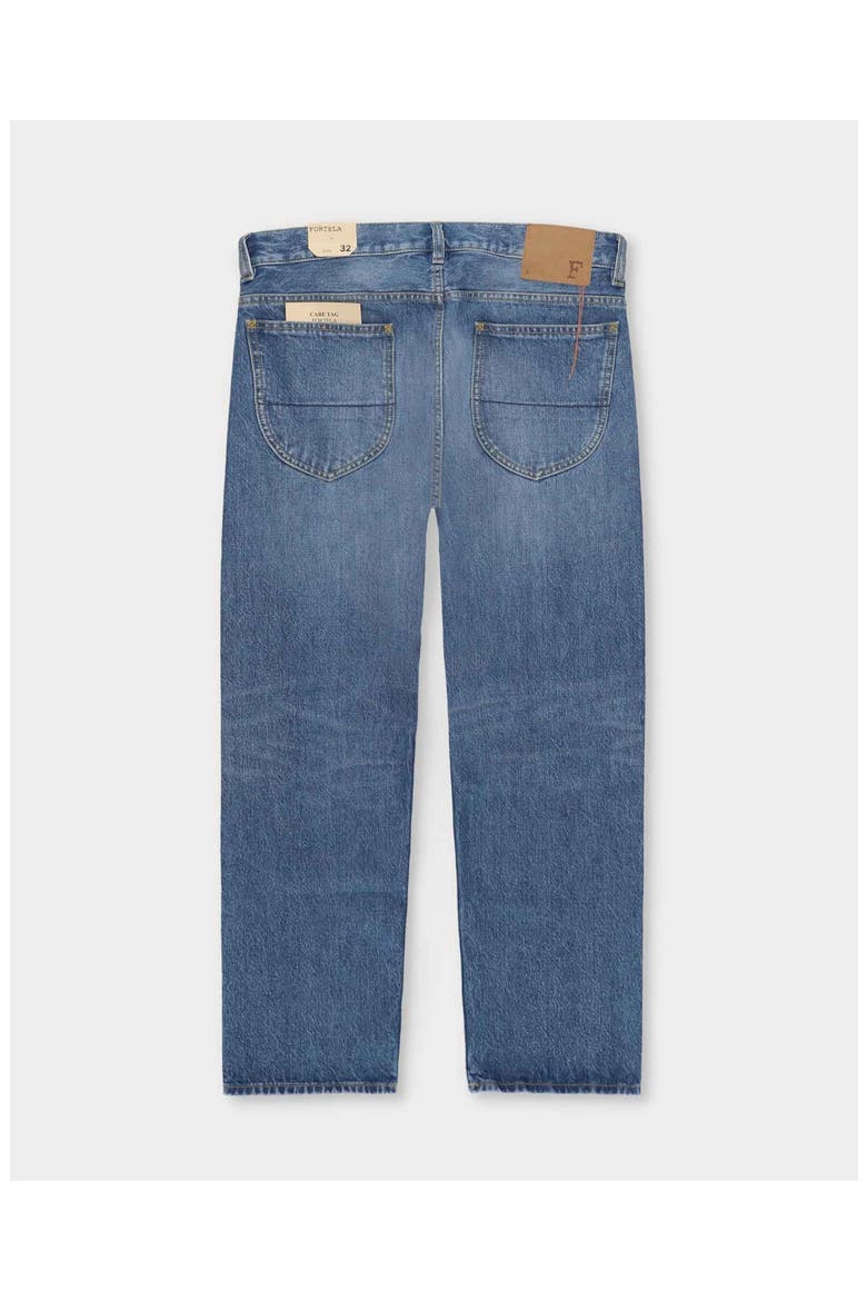 944 Jason High-Waist 5-Pocket Cotton Denim Pants, Alternate, color, BLUE D490