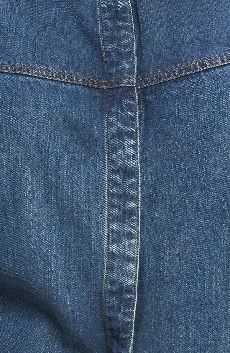 FLYING TOMATO Western Long Sleeve Denim Shirt, Alternate, color, Indigo Denim