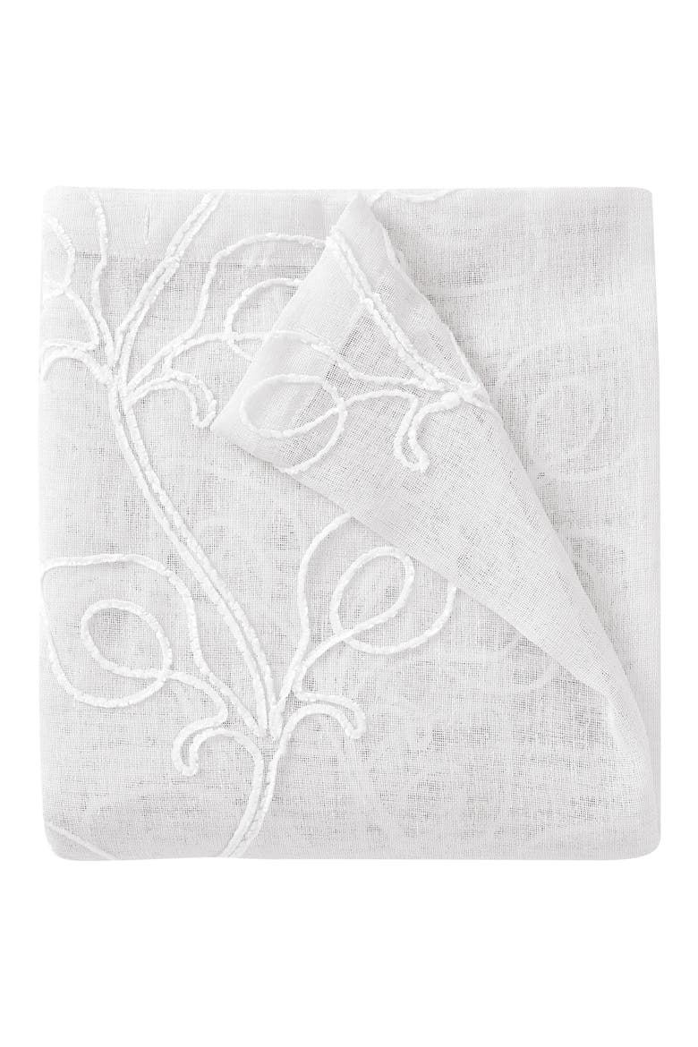 Stella Set of 2 Sheer Panel Curtains, Alternate, color, WHITE