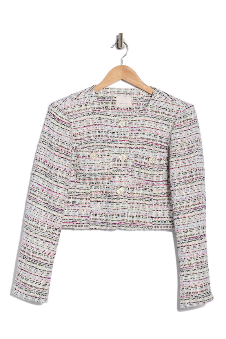 Auden Tweed Jacket, Alternate, color, VIBRANT PLUM MULTI