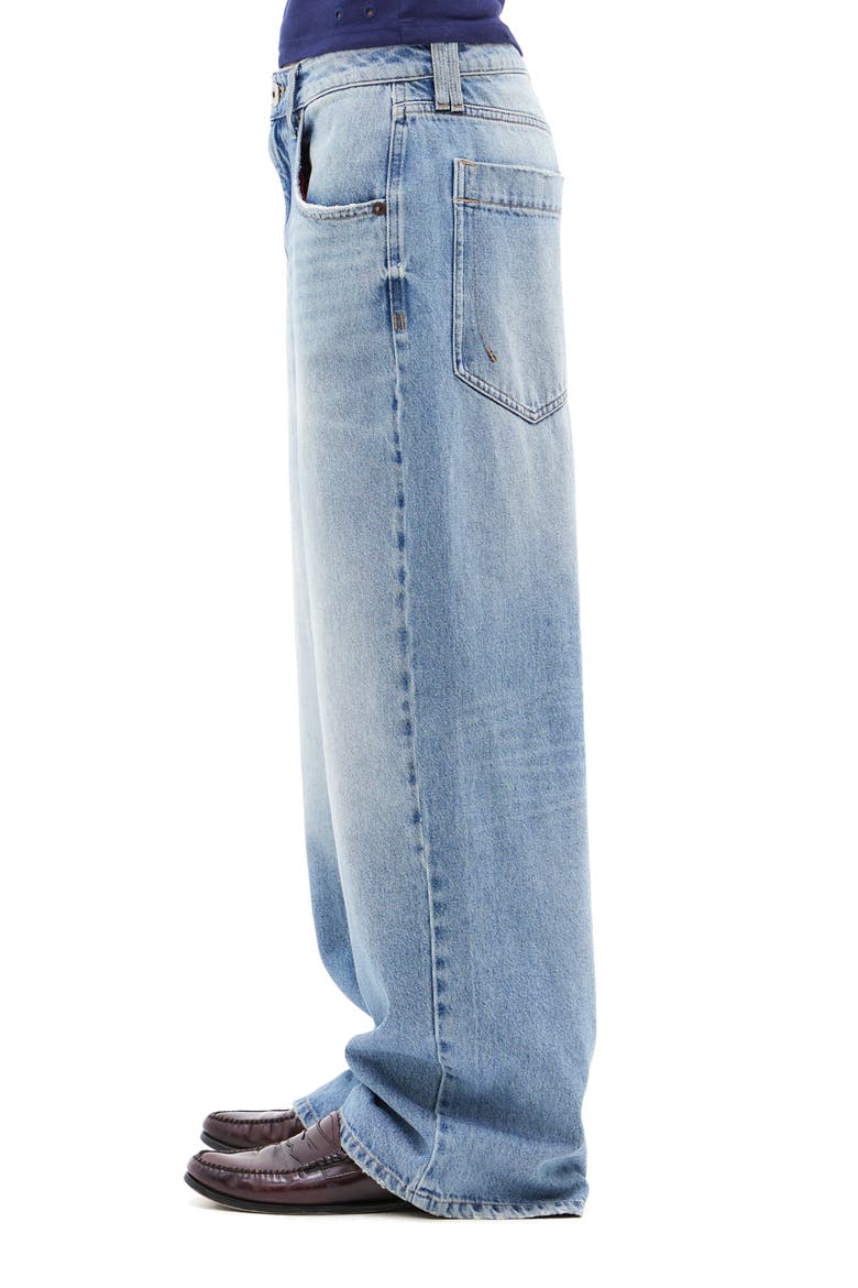 Jaya Low Rise Wide Leg Jeans, Alternate, color, LIGHT VINTAGE