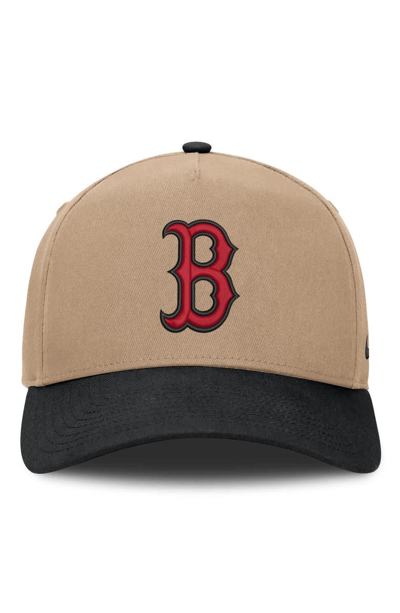 Nike Men's Nike  Khaki/Black Boston Red Sox Rise A-Frame Adjustable Hat, Alternate, color, Khaki