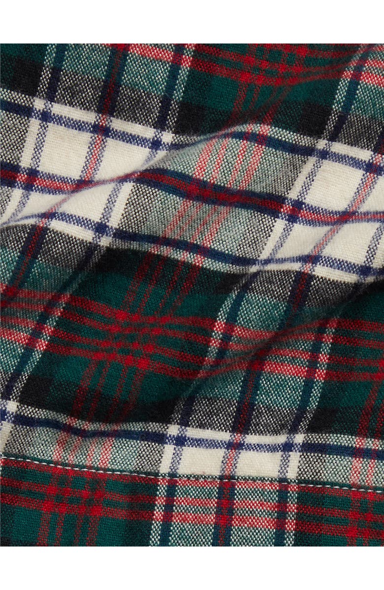 Ralph Lauren Long Sleeve Bodysuit & Plaid Jumper, Alternate, color, White Multi