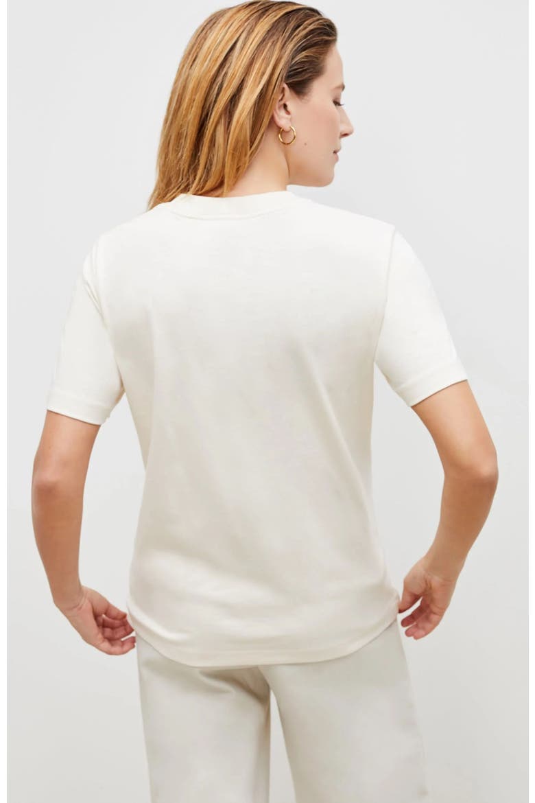 Leslie Organic Pima Cotton T-Shirt, Alternate, color, Ivory