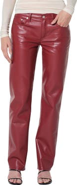 AGOLDE Leather Blend Straight Leg Pants