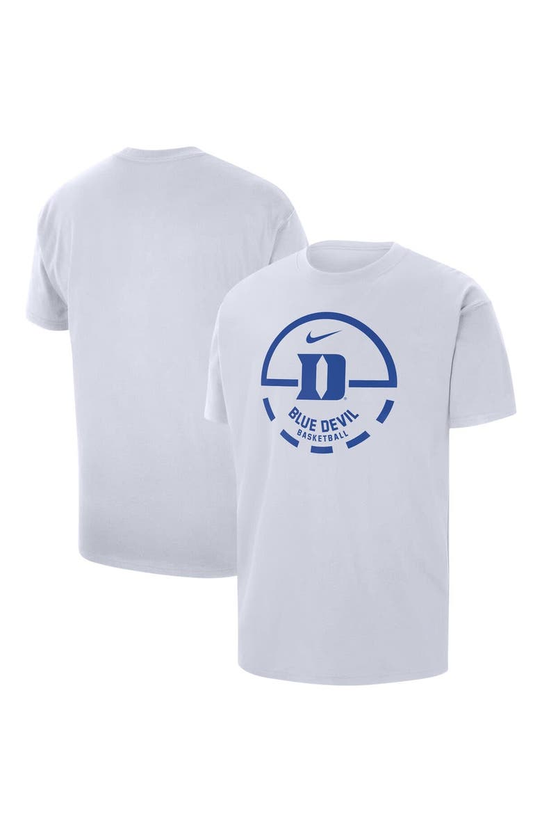 Nike Men's Nike White Duke Blue Devils Free Throw Basketball T-Shirt, Main, color, 