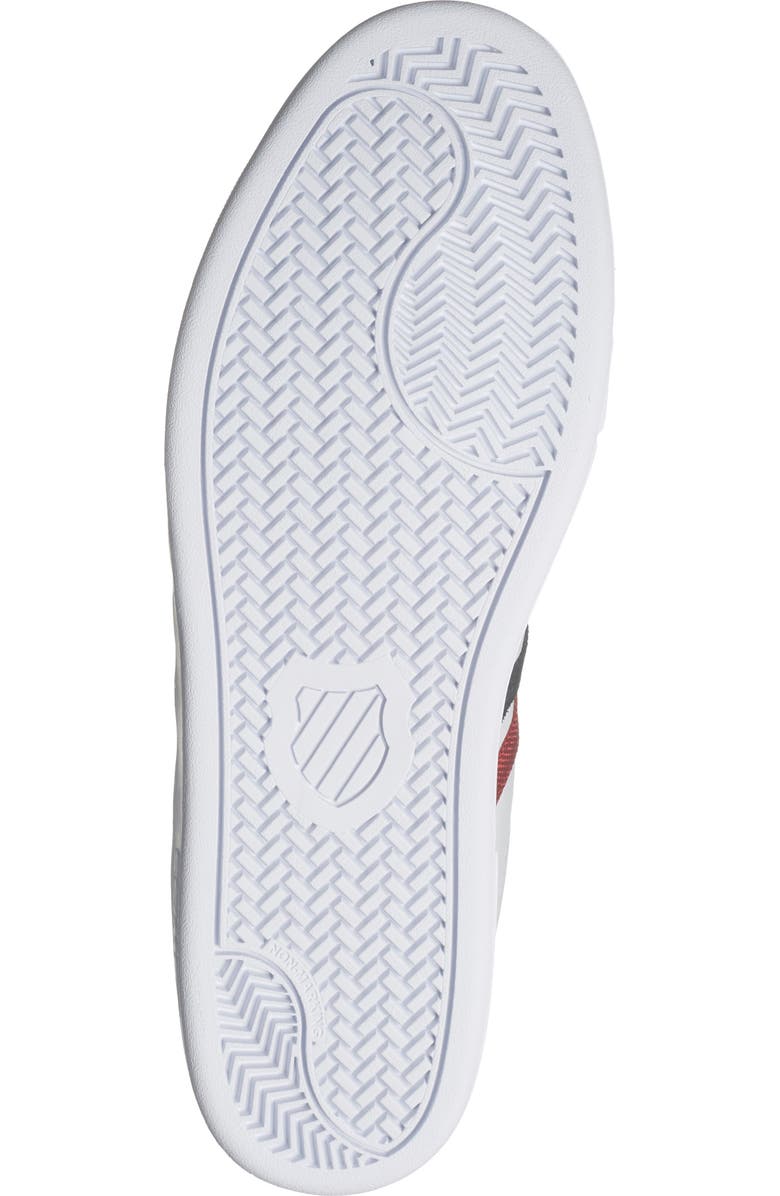 K-Swiss Court Tiebreak Sneaker, Alternate, color, White/ Jester Red/ Blk