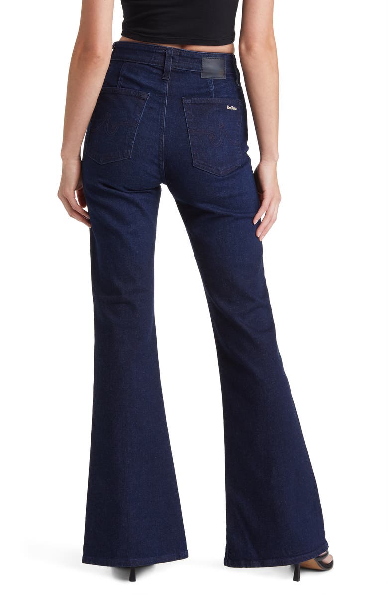 AG x EmRata Anisten Seamed Flare Jeans, Alternate, color, Subway