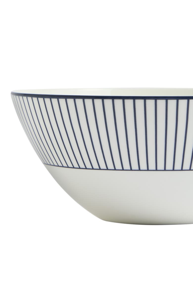 Wedgwood Gio Pinstripe Bone China Cereal Bowl, Alternate, color, White Multi