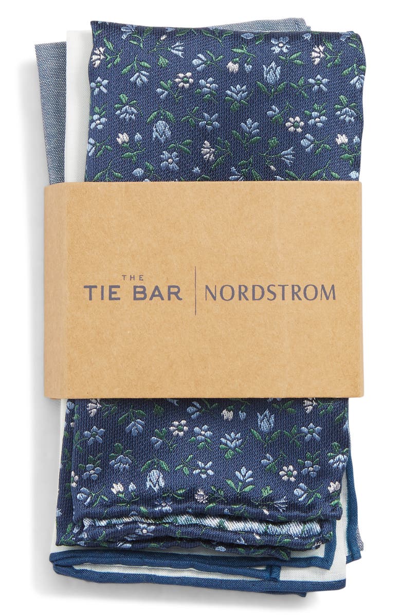 The Tie Bar 3-Pack Pocket Squares, Alternate, color, 