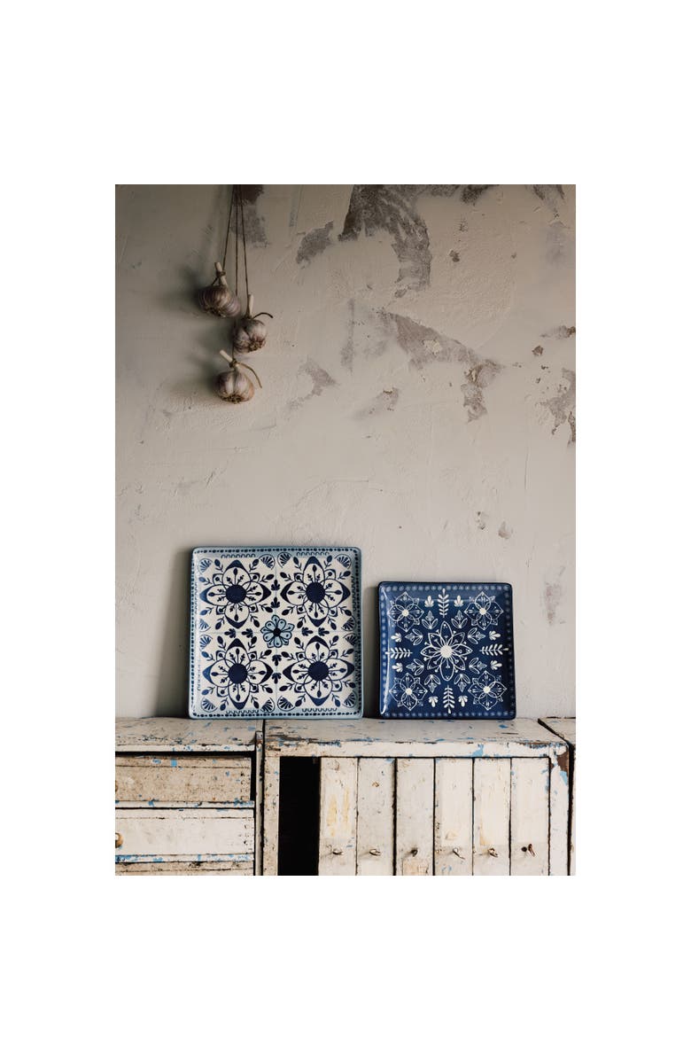Danica Brands Porto Stamped Plate - Set of 2, Alternate, color, Blue