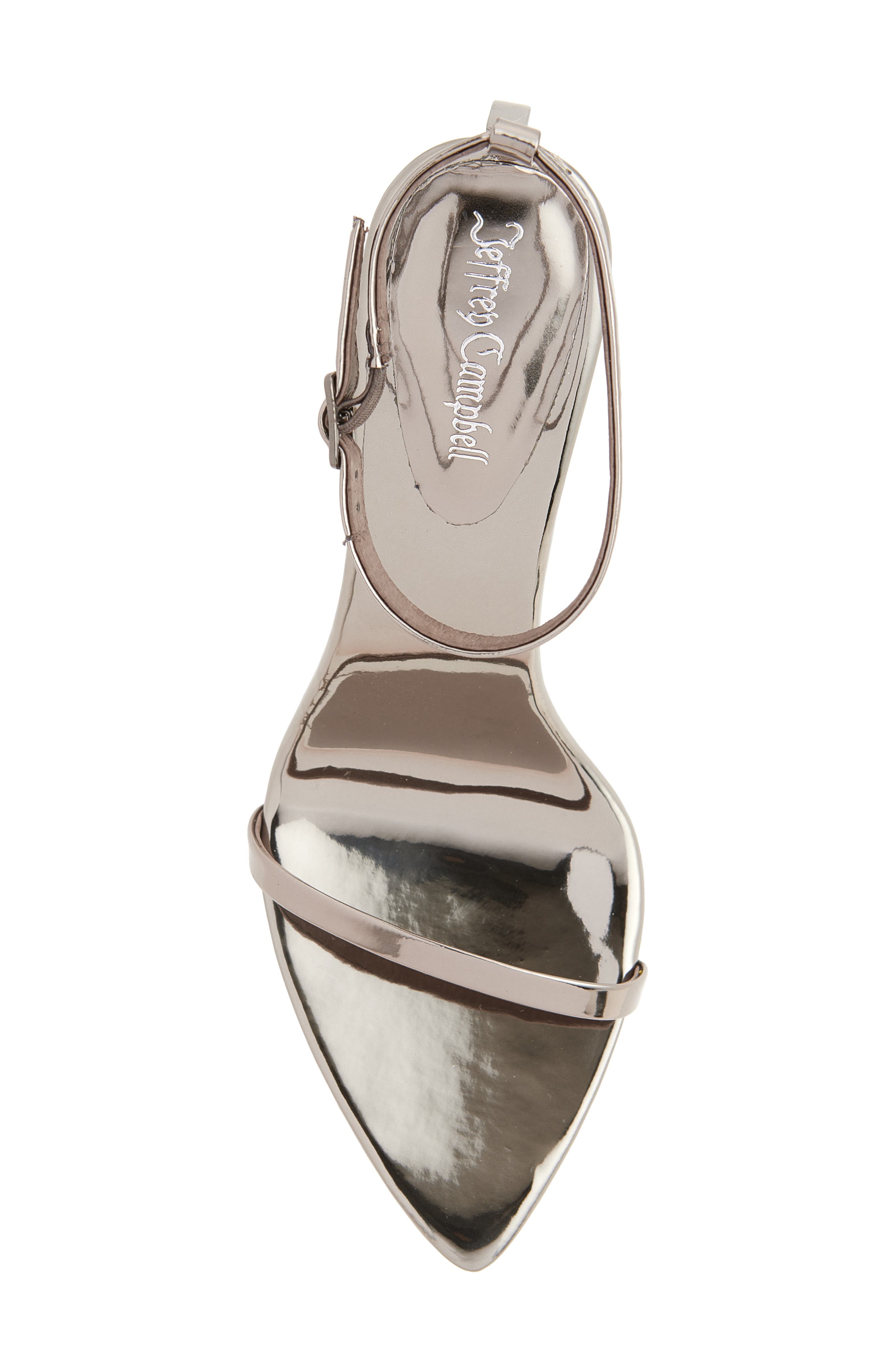 Obsession Ankle Strap Sandal, Alternate, color, PEWTER MIRROR COMBO