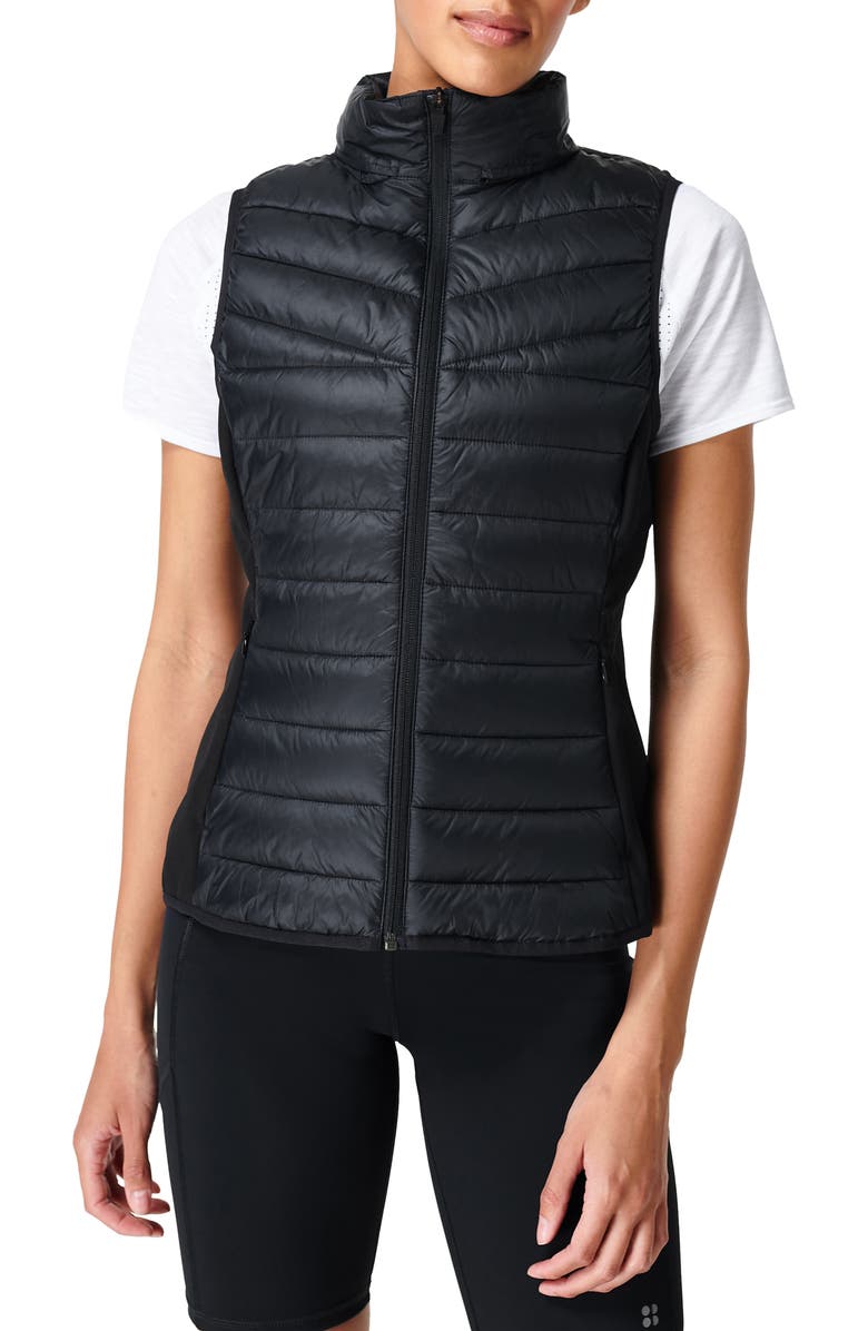 Sweaty Betty Accelerate Water Resistant Running Gilet Vest, Main, color, 