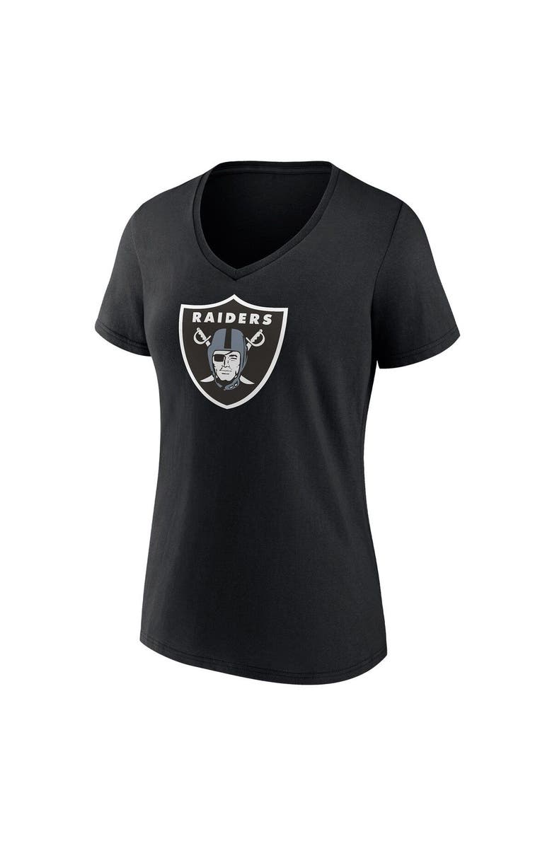 FANATICS Women's Fanatics Branded Davante Adams Black Las Vegas Raiders Player Icon Name & Number V-Neck T-Shirt, Alternate, color, Black