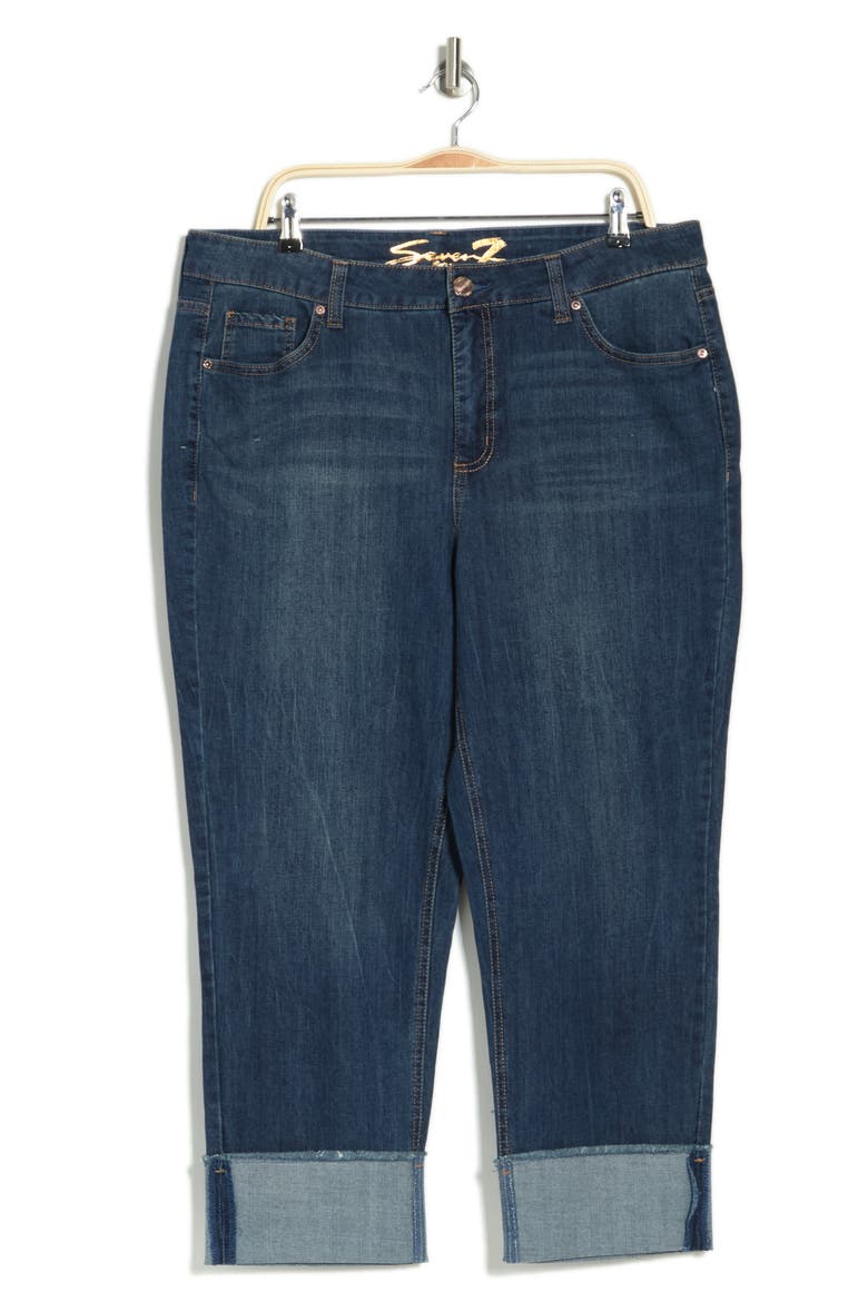 Slim Straight Cuff Denim Jeans, Alternate, color, AVALON WASH