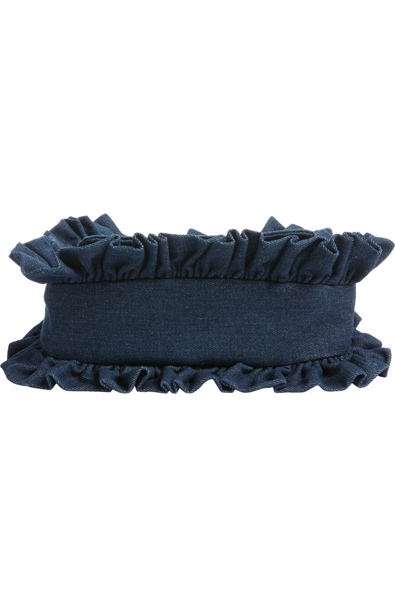 Baggy London Baguette Flap Denim Shoulder Bag, Alternate, color, Denim