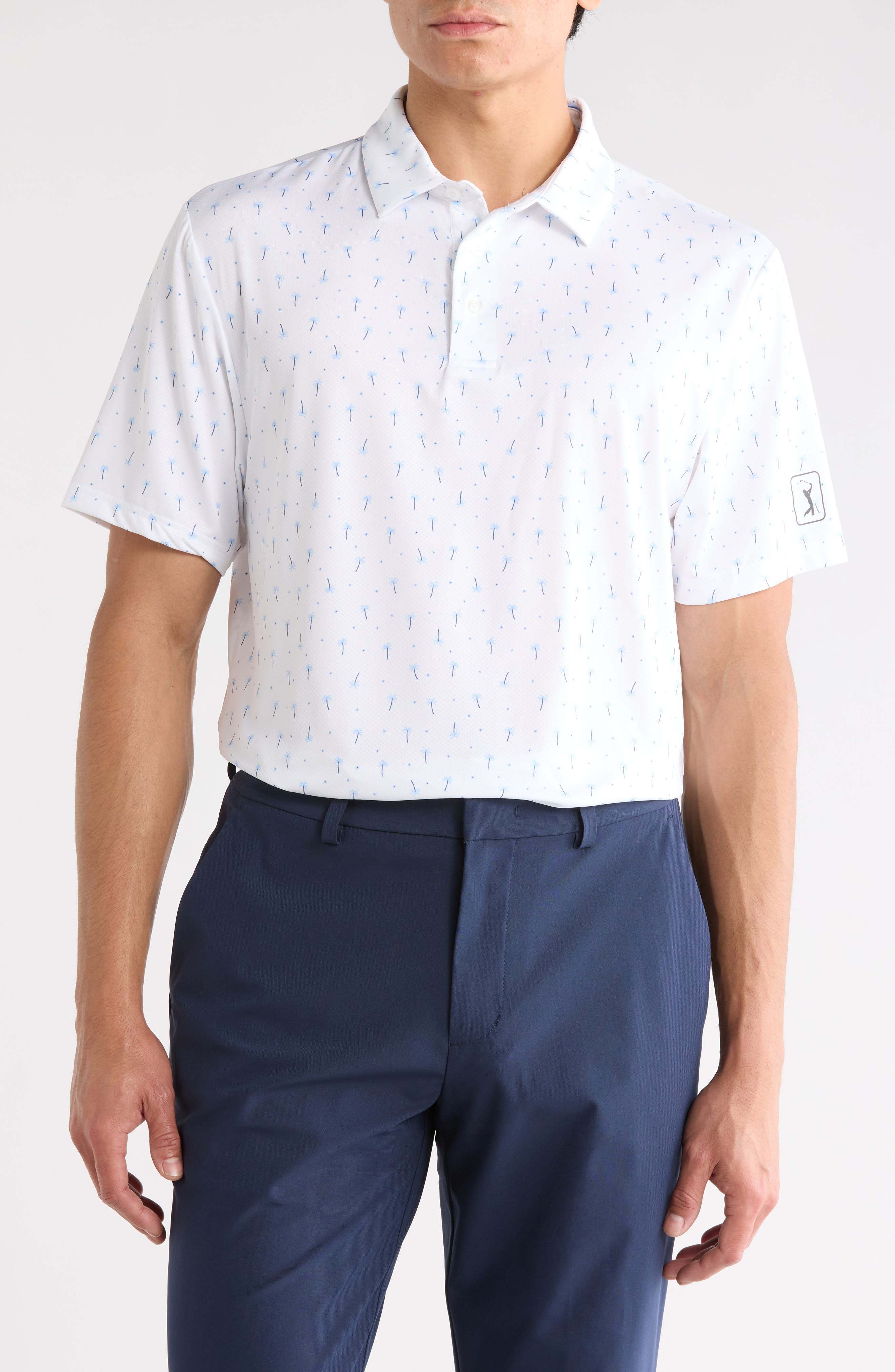 PGA TOUR Short Sleeve Mini Palm Tree Shirt