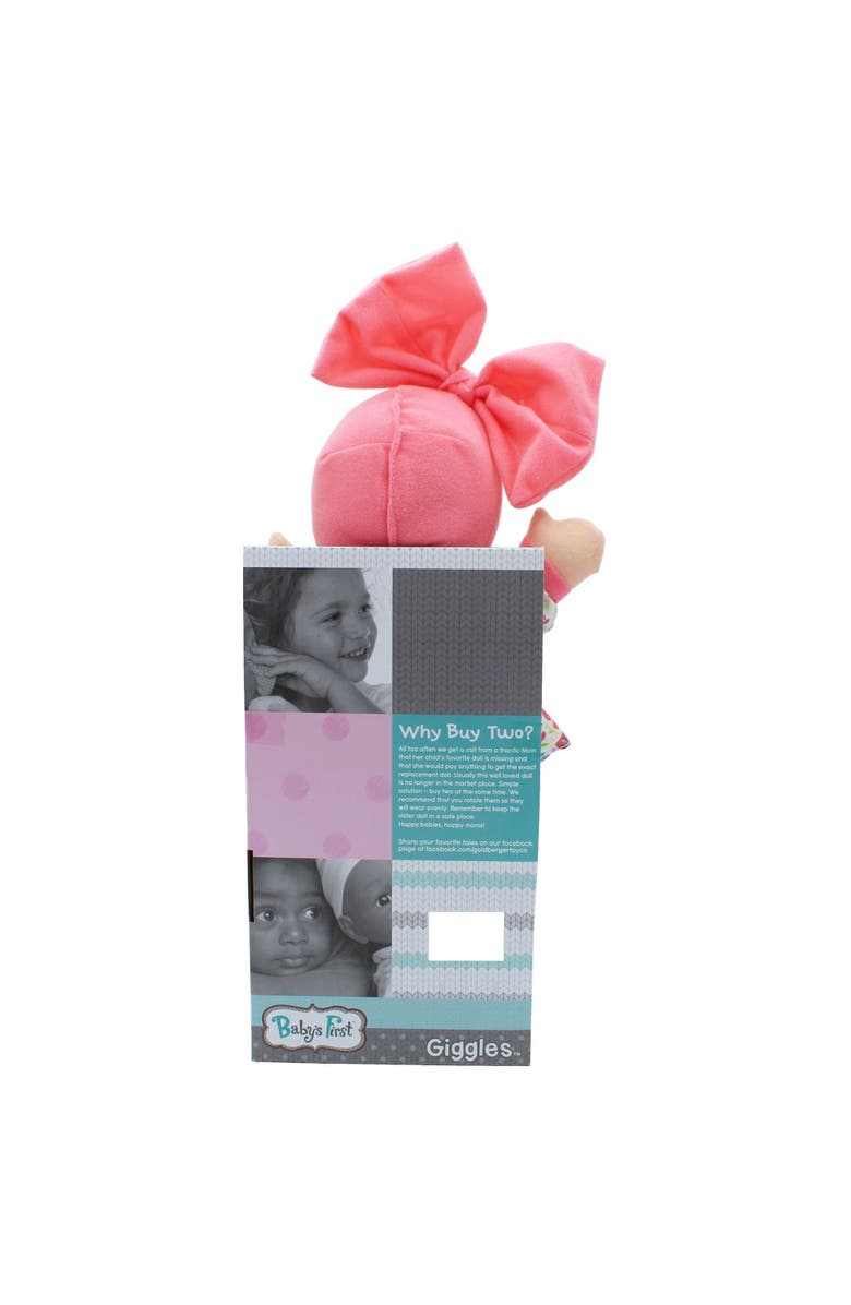 Baby's First Giggles Baby Doll Toy With Floral Top, Alternate, color, Multicolored