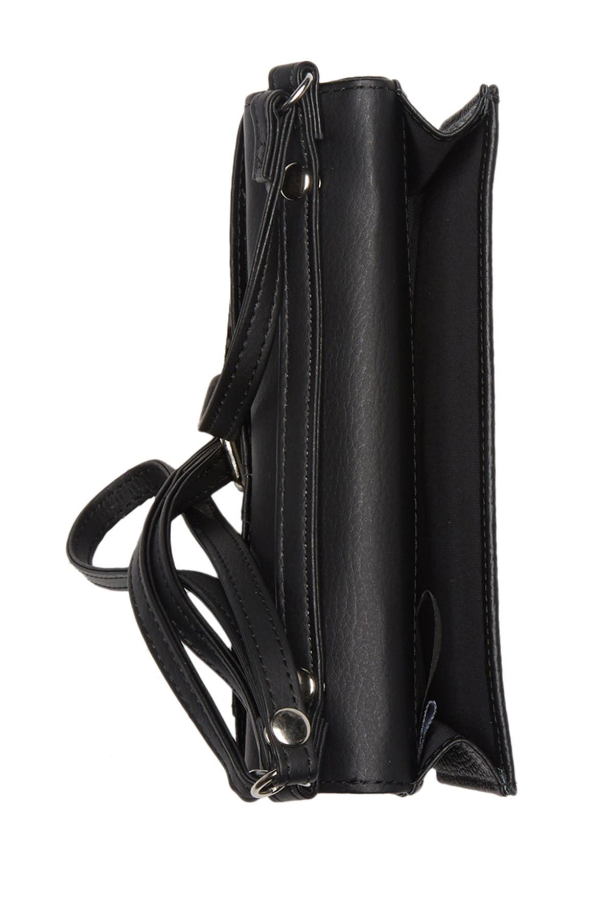 MUNDI SMALL LEATHER GOODS Kimberly Leather Crossbody Wristlet Bag, Alternate, color, 