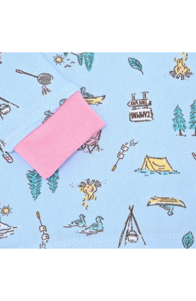 SLEEP ON IT Fitted Two-Piece Pajamas & Socks Set, Alternate, color,