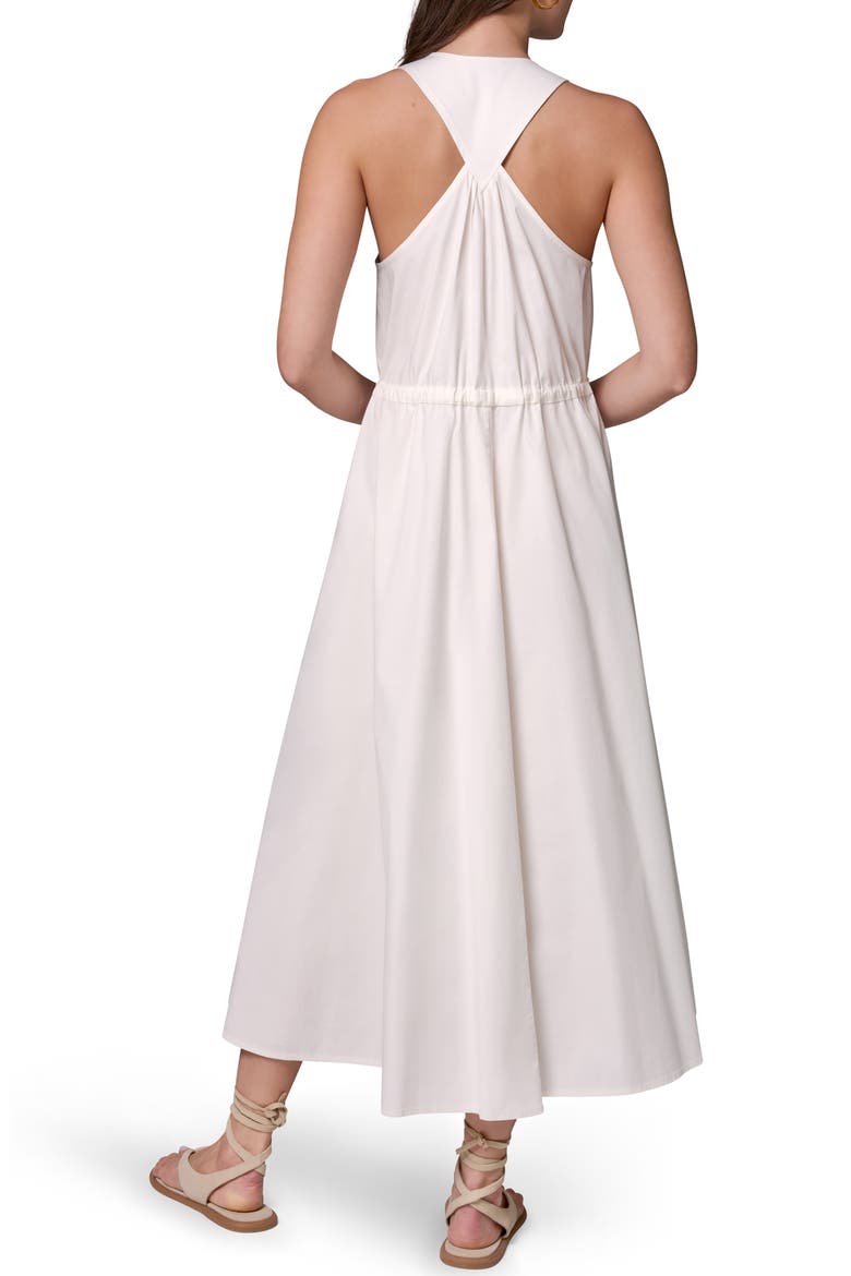 Stretch Poplin Maxi Dress, Alternate, color, CREAM