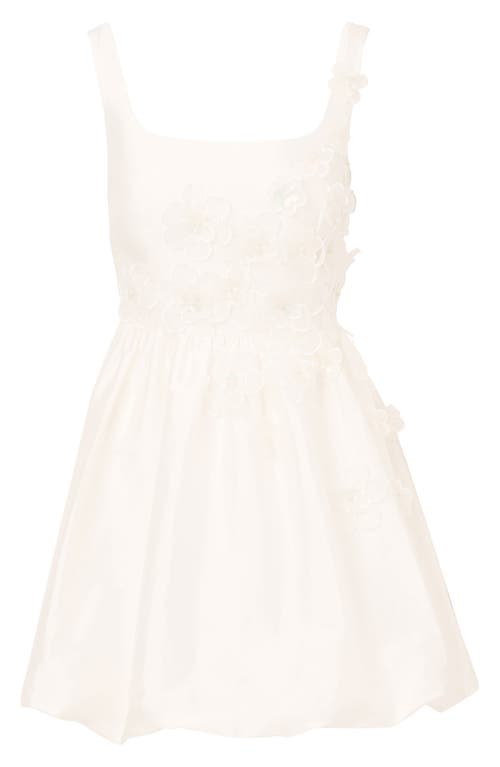 ADRIANNA PAPELL ADRIANNA PAPELL BEADED FLORAL TAFFETA COCKTAIL MINIDRESS