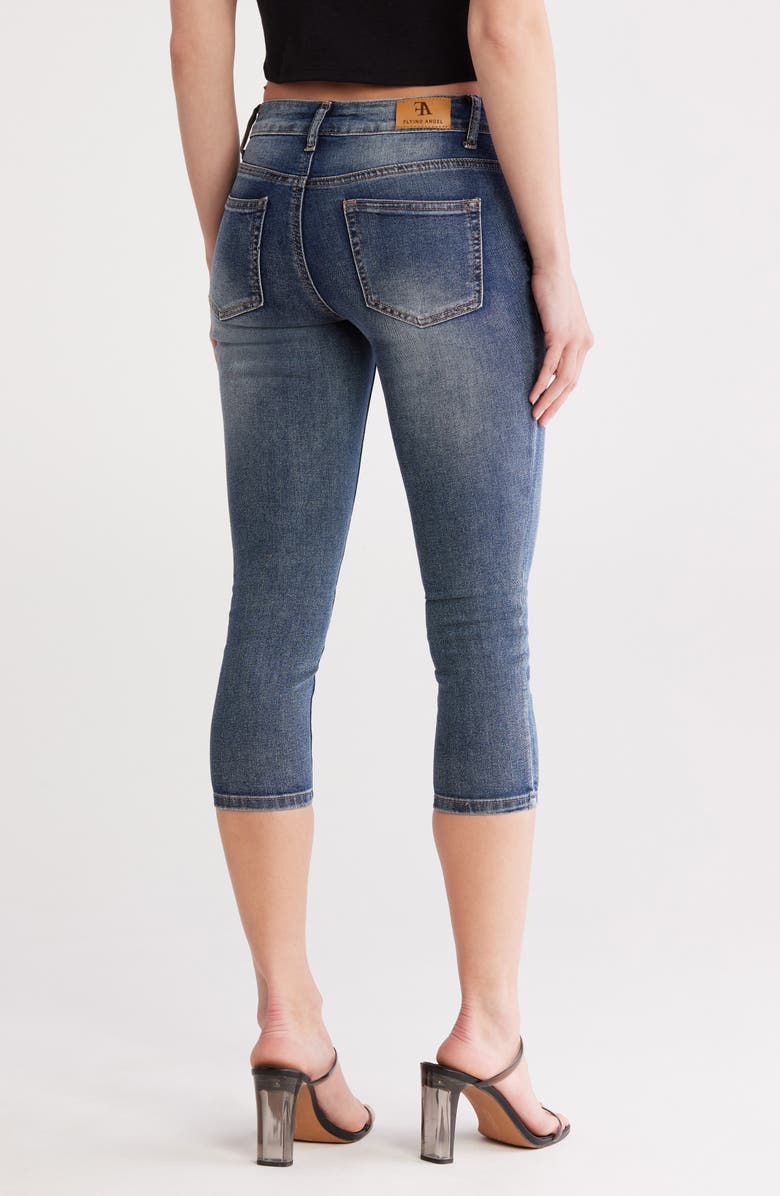 FLYING ANGEL Stretch Skinny Capri Jeans, Alternate, color, 
